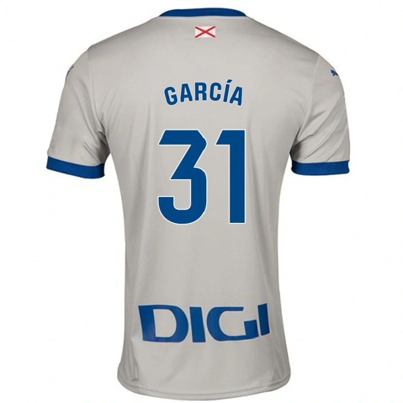 Danxen Kvinnor Gaizka García #31 Ljusgrå Bortatröja Matchtröjor 2024/25 Tröjor T-Tröja