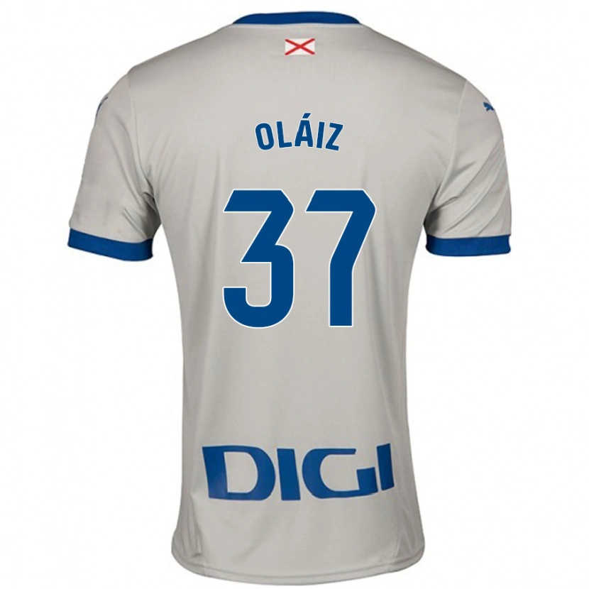 Danxen Kvinnor Xanet Oláiz #37 Ljusgrå Bortatröja Matchtröjor 2024/25 Tröjor T-Tröja