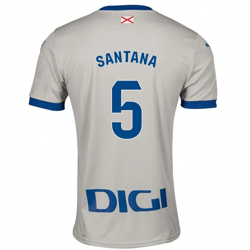 Danxen Kvinnor Vanesa Santana #5 Ljusgrå Bortatröja Matchtröjor 2024/25 Tröjor T-Tröja