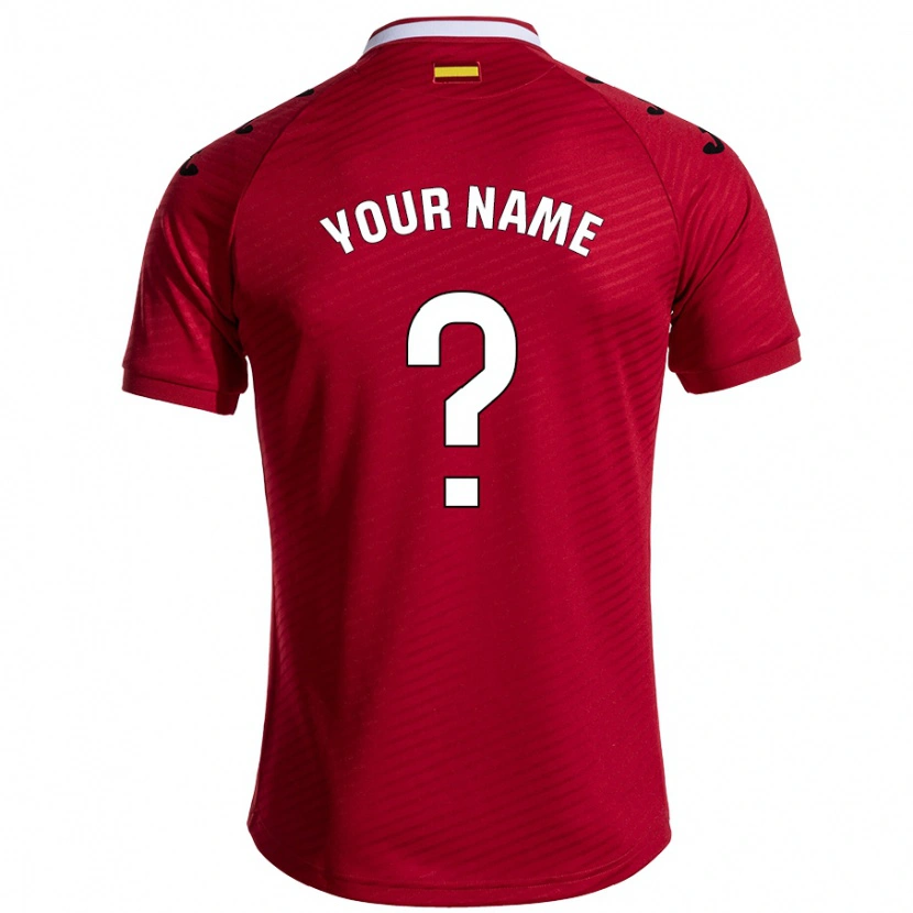 Danxen Kvinnor Ditt Namn #0 Mörkröd Bortatröja Matchtröjor 2024/25 Tröjor T-Tröja
