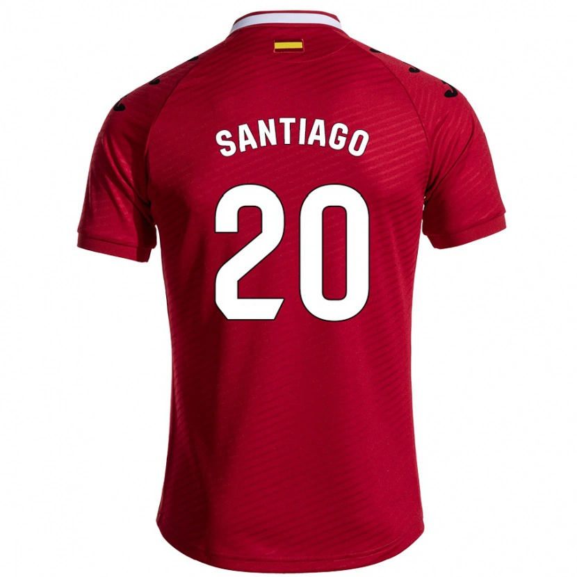 Danxen Kvinnor Yellu Santiago #20 Mörkröd Bortatröja Matchtröjor 2024/25 Tröjor T-Tröja