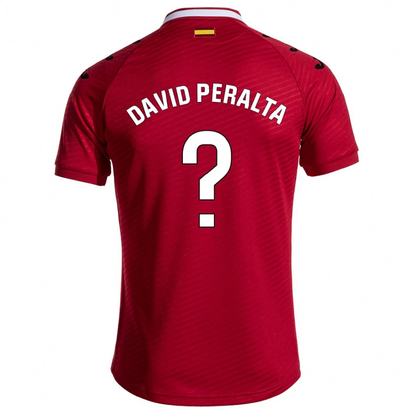 Danxen Kvinnor Juan David Peralta #0 Mörkröd Bortatröja Matchtröjor 2024/25 Tröjor T-Tröja