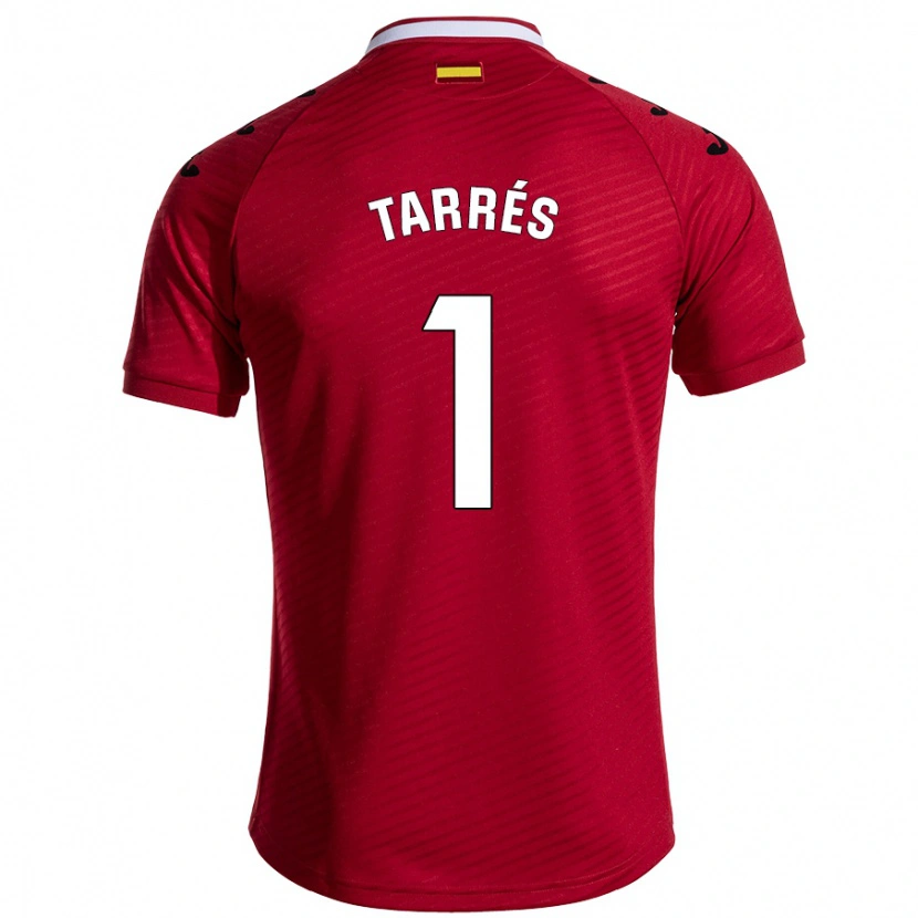 Danxen Kvinnor Lluis Tarrés #1 Mörkröd Bortatröja Matchtröjor 2024/25 Tröjor T-Tröja