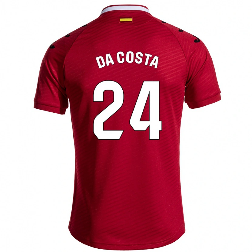 Danxen Kvinnor Coba Da Costa #24 Mörkröd Bortatröja Matchtröjor 2024/25 Tröjor T-Tröja