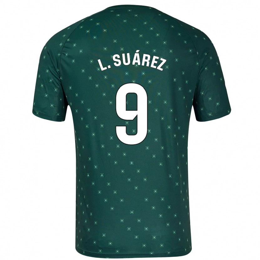 Danxen Kvinnor Luis Suárez #9 Mörkgrön Bortatröja Matchtröjor 2024/25 Tröjor T-Tröja