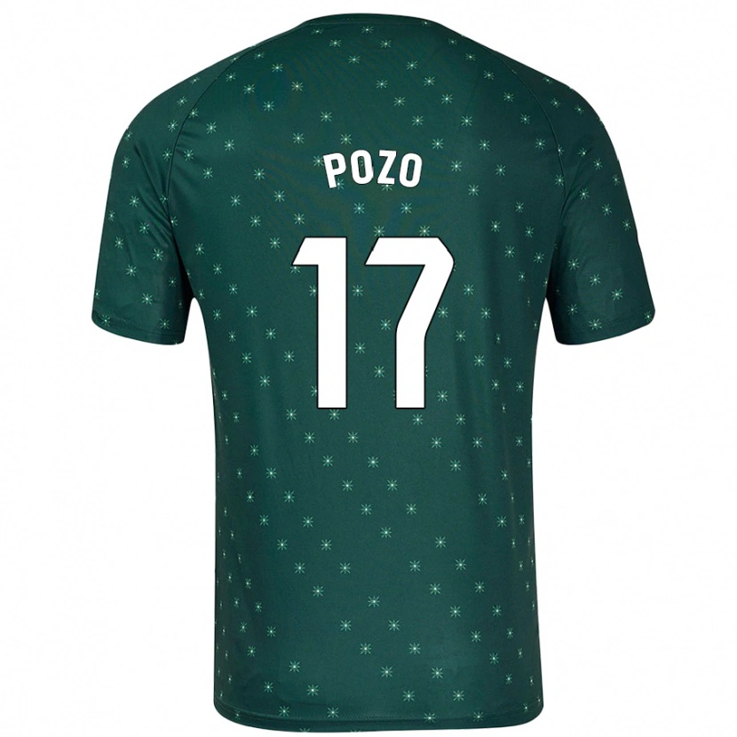 Danxen Kvinnor Álex Pozo #17 Mörkgrön Bortatröja Matchtröjor 2024/25 Tröjor T-Tröja