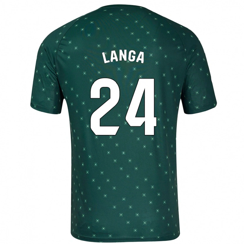 Danxen Kvinnor Bruno Langa #24 Mörkgrön Bortatröja Matchtröjor 2024/25 Tröjor T-Tröja