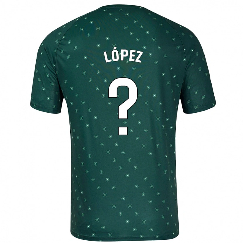 Danxen Kvinnor Jesús López #0 Mörkgrön Bortatröja Matchtröjor 2024/25 Tröjor T-Tröja