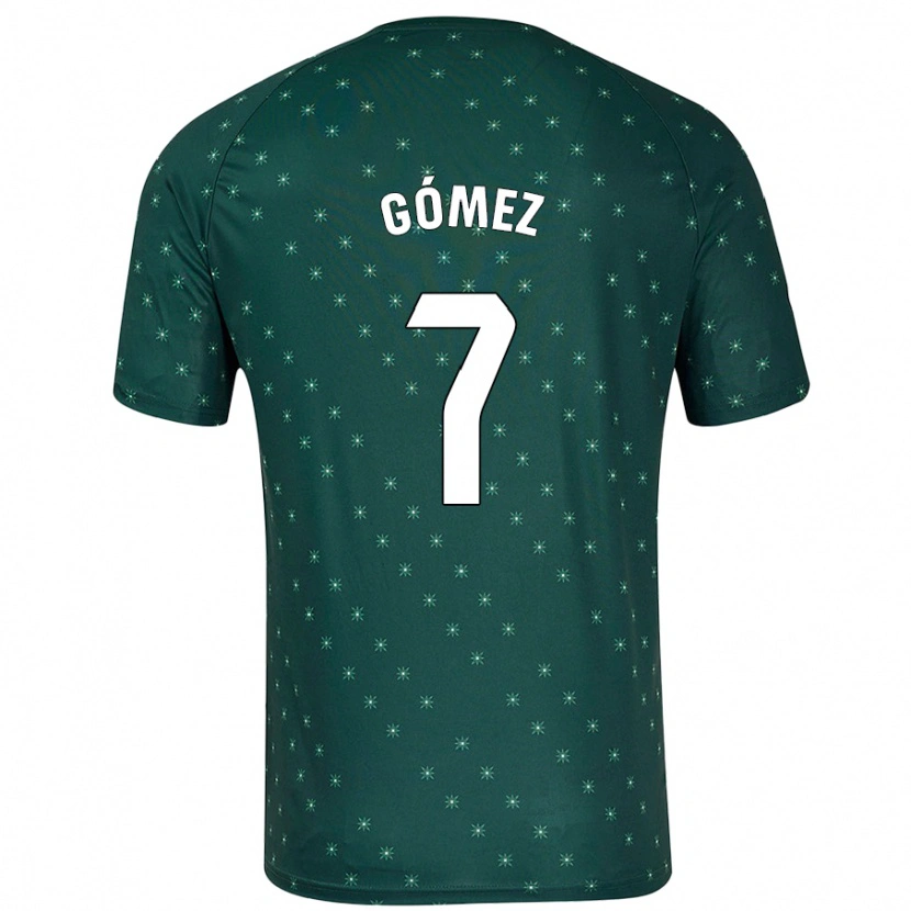 Danxen Kvinnor Valen Gómez #7 Mörkgrön Bortatröja Matchtröjor 2024/25 Tröjor T-Tröja