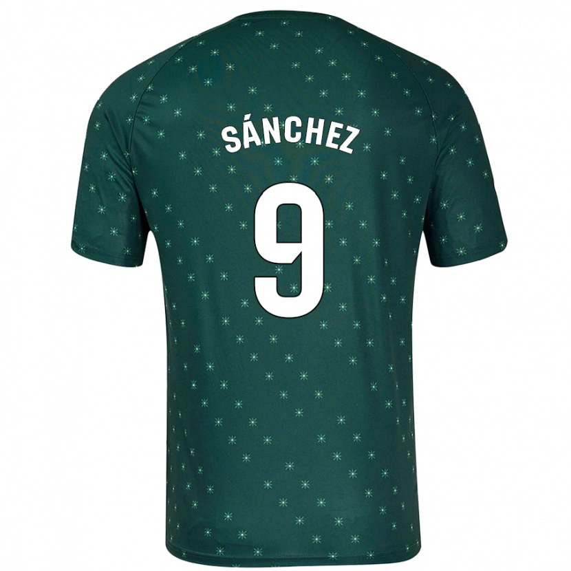 Danxen Kvinnor Loren Sánchez #9 Mörkgrön Bortatröja Matchtröjor 2024/25 Tröjor T-Tröja