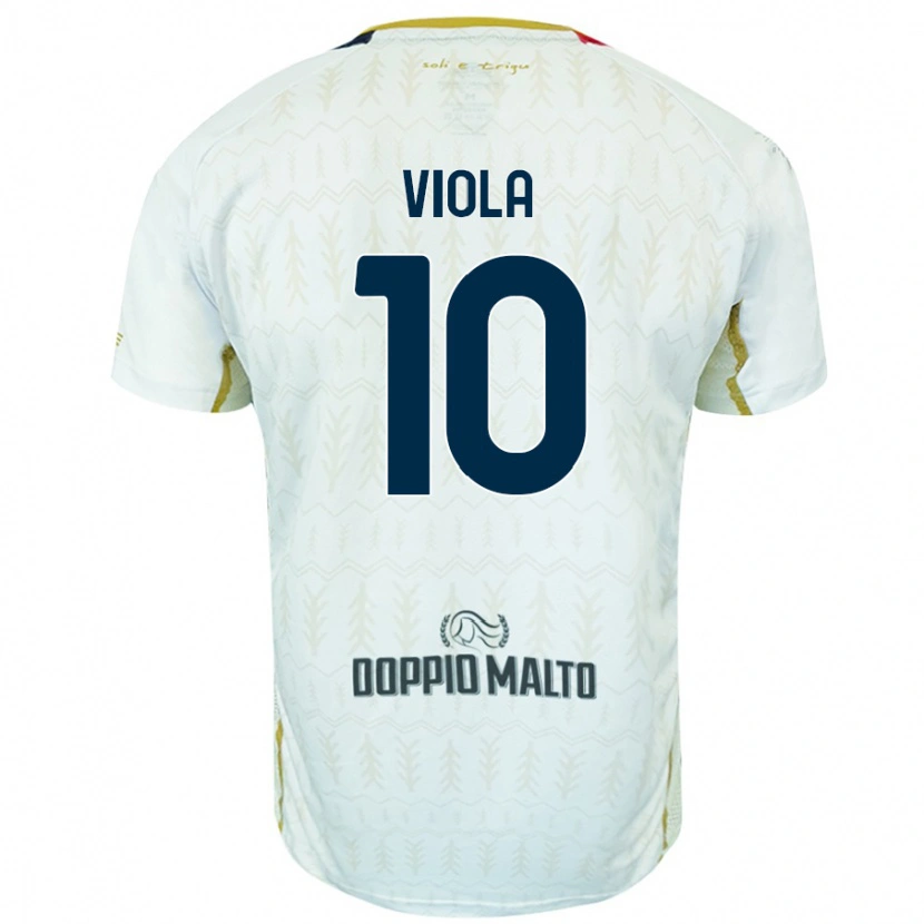Danxen Kvinnor Nicolas Viola #10 Vit Bortatröja Matchtröjor 2024/25 Tröjor T-Tröja
