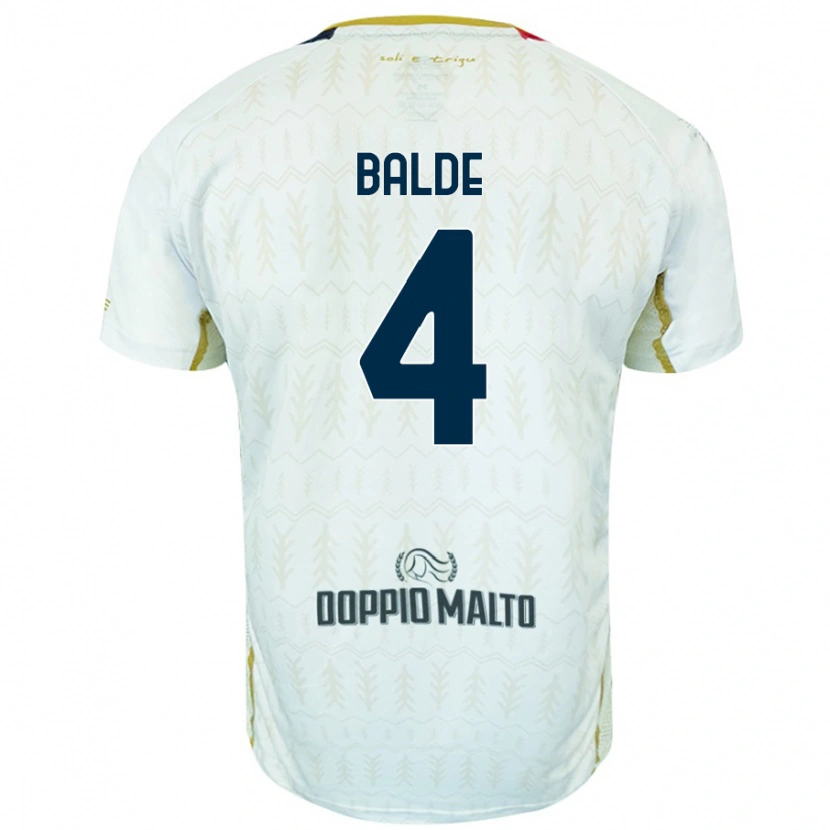 Danxen Kvinnor Mamadou Balde #4 Vit Bortatröja Matchtröjor 2024/25 Tröjor T-Tröja