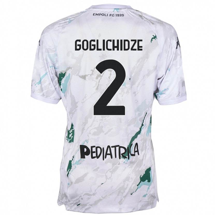 Danxen Kvinnor Saba Goglichidze #2 Grå Bortatröja Matchtröjor 2024/25 Tröjor T-Tröja