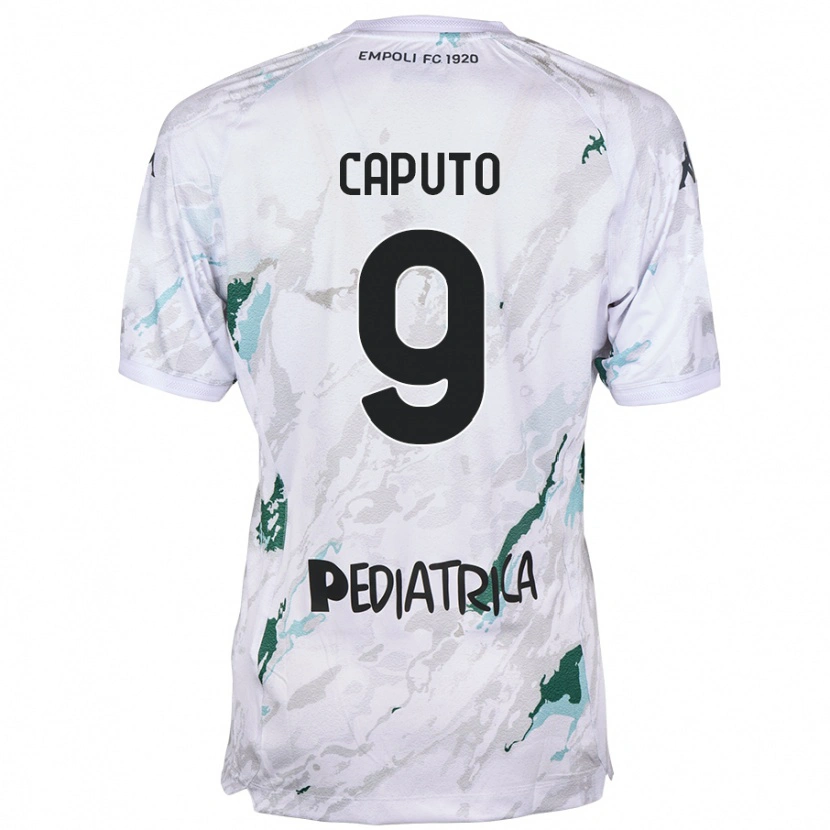 Danxen Kvinnor Francesco Caputo #9 Grå Bortatröja Matchtröjor 2024/25 Tröjor T-Tröja