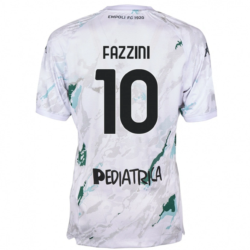 Danxen Kvinnor Jacopo Fazzini #10 Grå Bortatröja Matchtröjor 2024/25 Tröjor T-Tröja