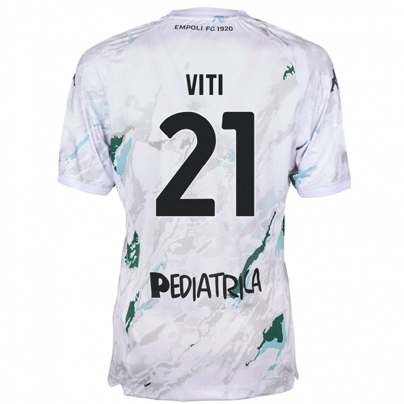 Danxen Kvinnor Mattia Viti #21 Grå Bortatröja Matchtröjor 2024/25 Tröjor T-Tröja