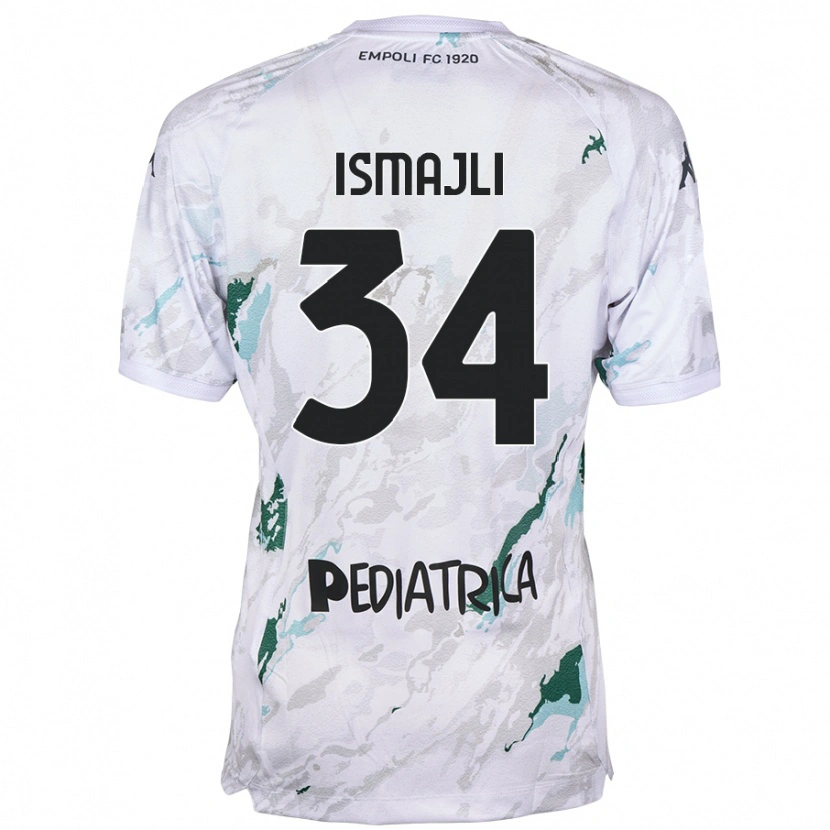 Danxen Kvinnor Ardian Ismajli #34 Grå Bortatröja Matchtröjor 2024/25 Tröjor T-Tröja
