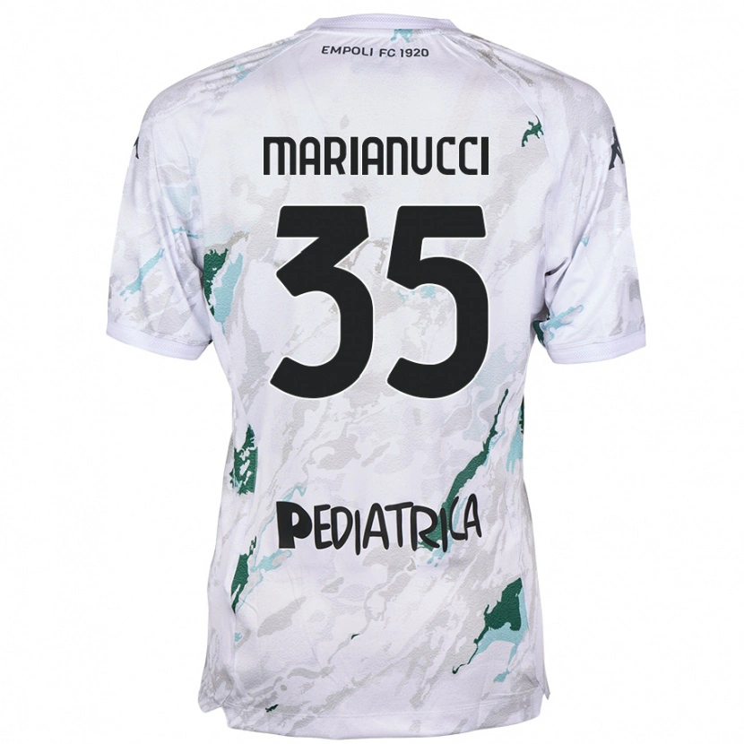 Danxen Kvinnor Luca Marianucci #35 Grå Bortatröja Matchtröjor 2024/25 Tröjor T-Tröja