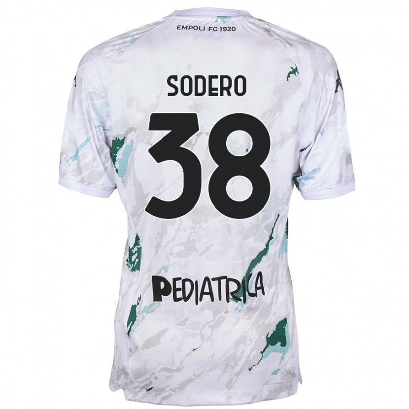Danxen Kvinnor Andrea Sodero #38 Grå Bortatröja Matchtröjor 2024/25 Tröjor T-Tröja
