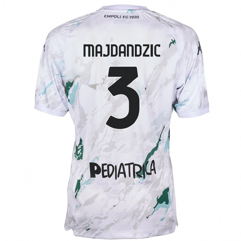 Danxen Kvinnor Patrik Majdandzic #3 Grå Bortatröja Matchtröjor 2024/25 Tröjor T-Tröja
