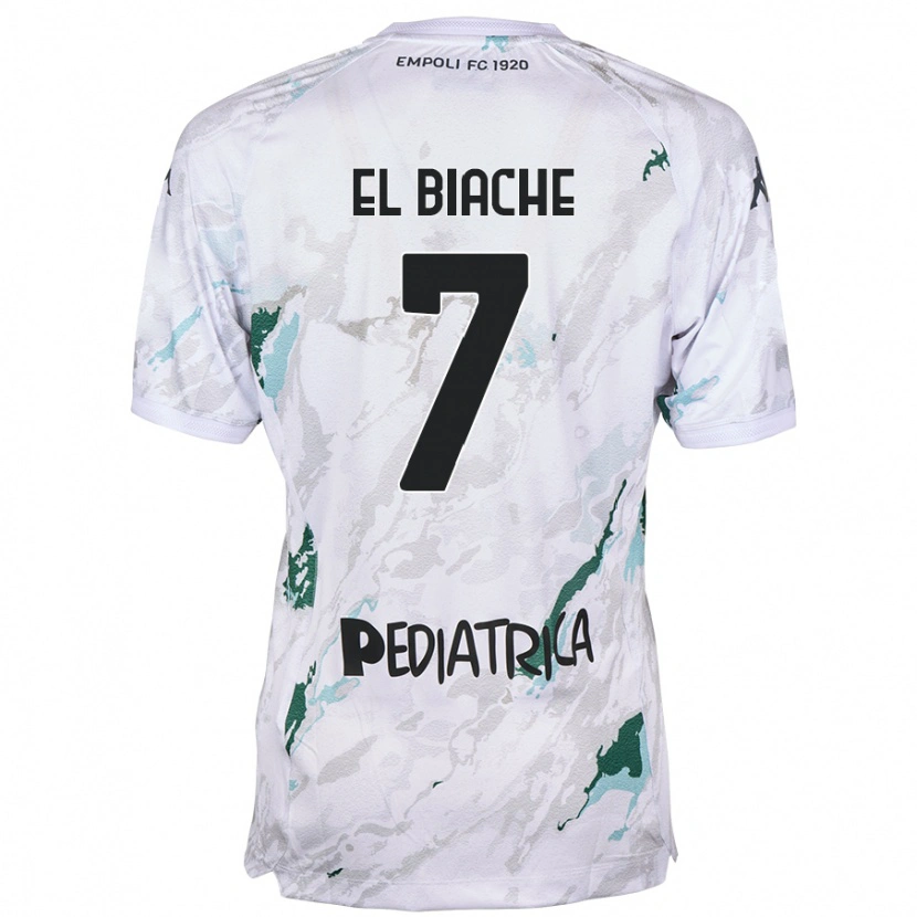 Danxen Kvinnor Noah El Biache #7 Grå Bortatröja Matchtröjor 2024/25 Tröjor T-Tröja