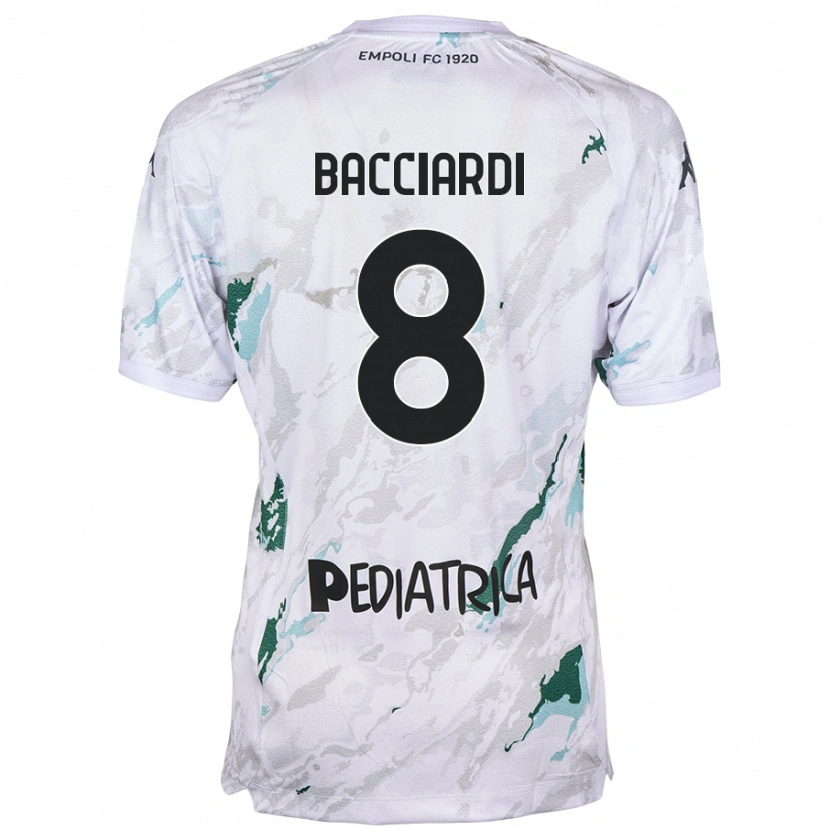 Danxen Kvinnor Andrea Bacciardi #8 Grå Bortatröja Matchtröjor 2024/25 Tröjor T-Tröja