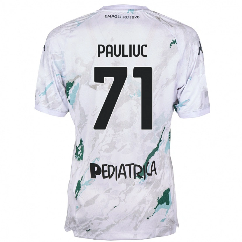 Danxen Kvinnor Nicolò Pauliuc #71 Grå Bortatröja Matchtröjor 2024/25 Tröjor T-Tröja