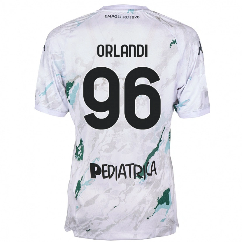 Danxen Kvinnor Andrea Orlandi #96 Grå Bortatröja Matchtröjor 2024/25 Tröjor T-Tröja