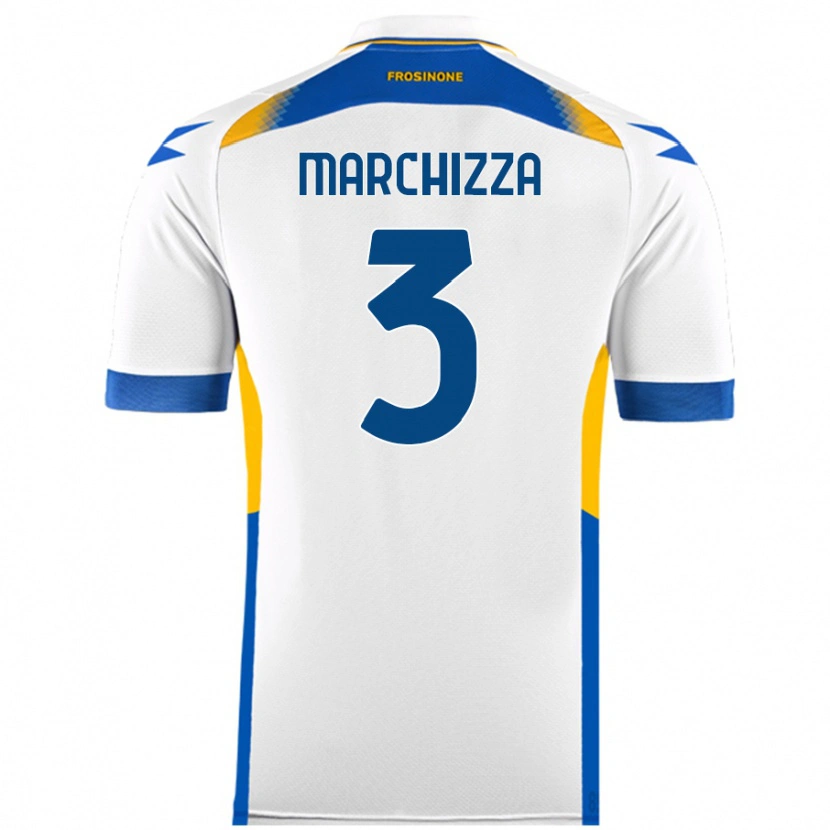 Danxen Kvinnor Riccardo Marchizza #3 Vit Bortatröja Matchtröjor 2024/25 Tröjor T-Tröja