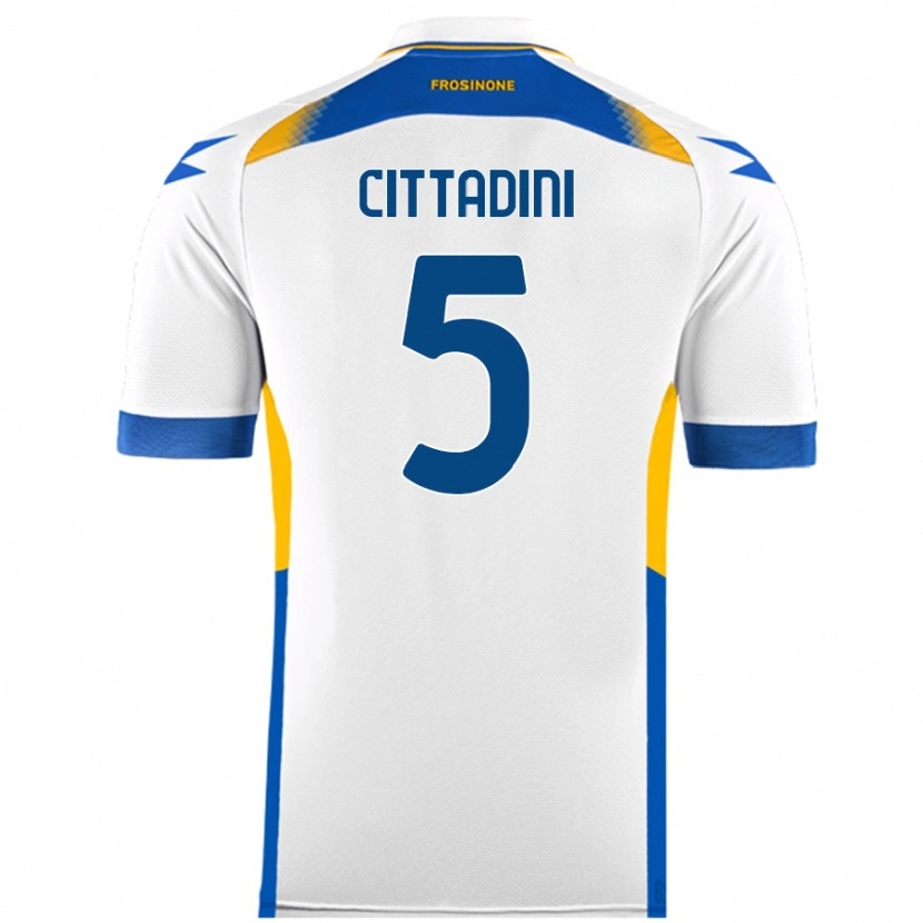 Danxen Kvinnor Giorgio Cittadini #5 Vit Bortatröja Matchtröjor 2024/25 Tröjor T-Tröja