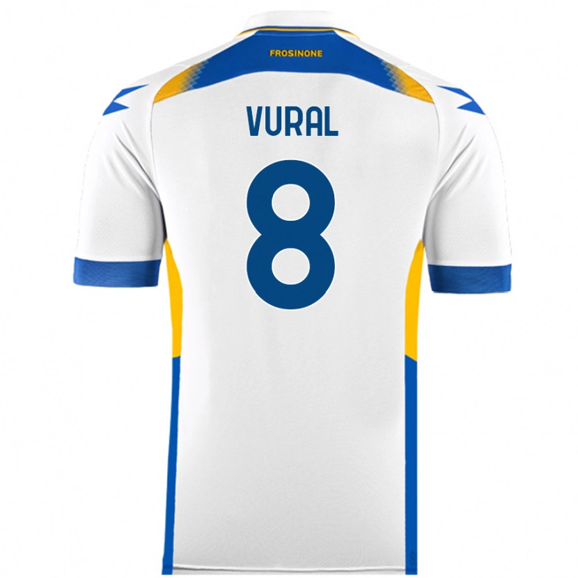 Danxen Kvinnor İsak Vural #8 Vit Bortatröja Matchtröjor 2024/25 Tröjor T-Tröja