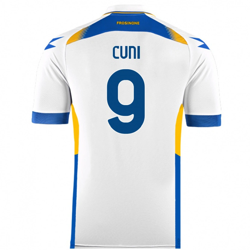Danxen Kvinnor Marvin Cuni #9 Vit Bortatröja Matchtröjor 2024/25 Tröjor T-Tröja