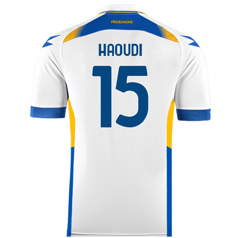Danxen Kvinnor Hamza Haoudi #15 Vit Bortatröja Matchtröjor 2024/25 Tröjor T-Tröja