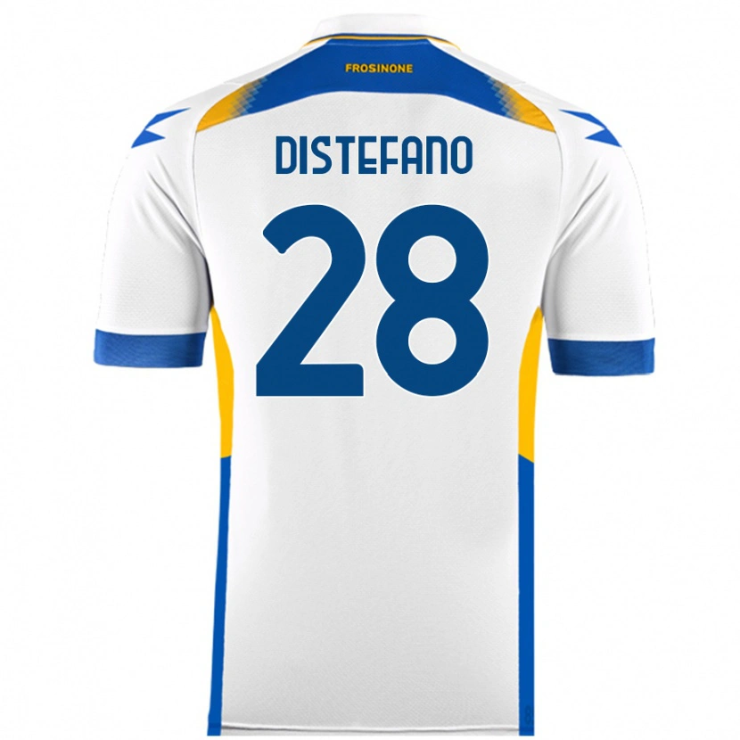 Danxen Kvinnor Filippo Distefano #28 Vit Bortatröja Matchtröjor 2024/25 Tröjor T-Tröja