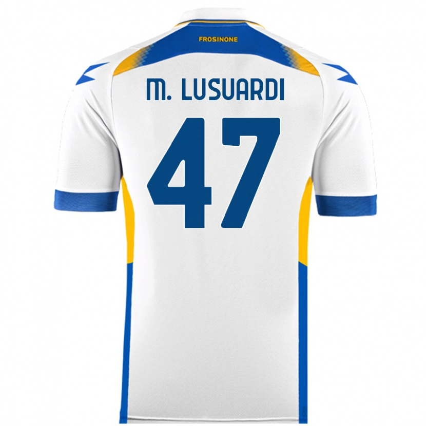 Danxen Kvinnor Mateus Lusuardi #47 Vit Bortatröja Matchtröjor 2024/25 Tröjor T-Tröja