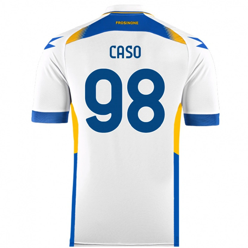 Danxen Kvinnor Giuseppe Caso #98 Vit Bortatröja Matchtröjor 2024/25 Tröjor T-Tröja