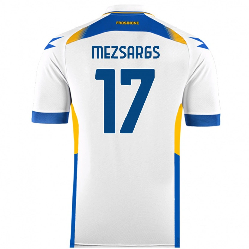 Danxen Kvinnor Kristians Mezsargs #17 Vit Bortatröja Matchtröjor 2024/25 Tröjor T-Tröja