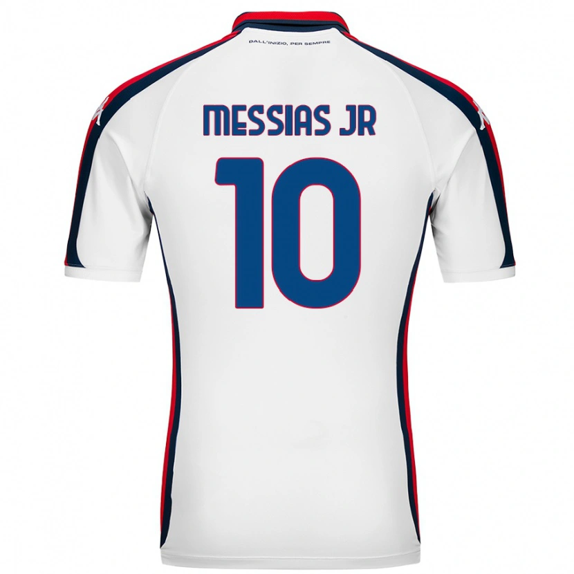 Danxen Kvinnor Junior Messias #10 Vit Bortatröja Matchtröjor 2024/25 Tröjor T-Tröja