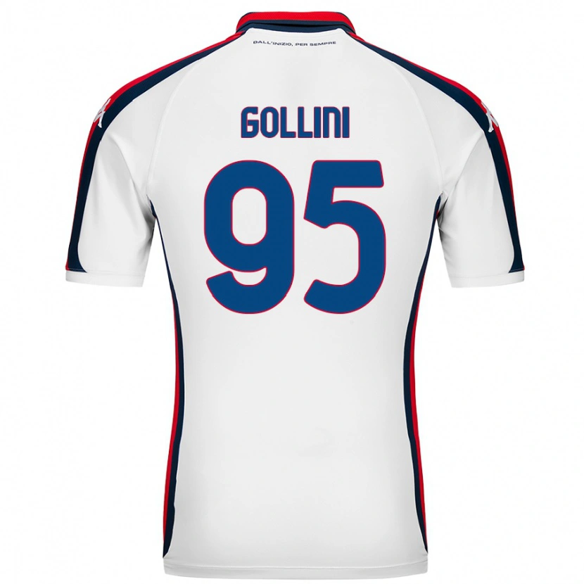 Danxen Kvinnor Pierluigi Gollini #95 Vit Bortatröja Matchtröjor 2024/25 Tröjor T-Tröja