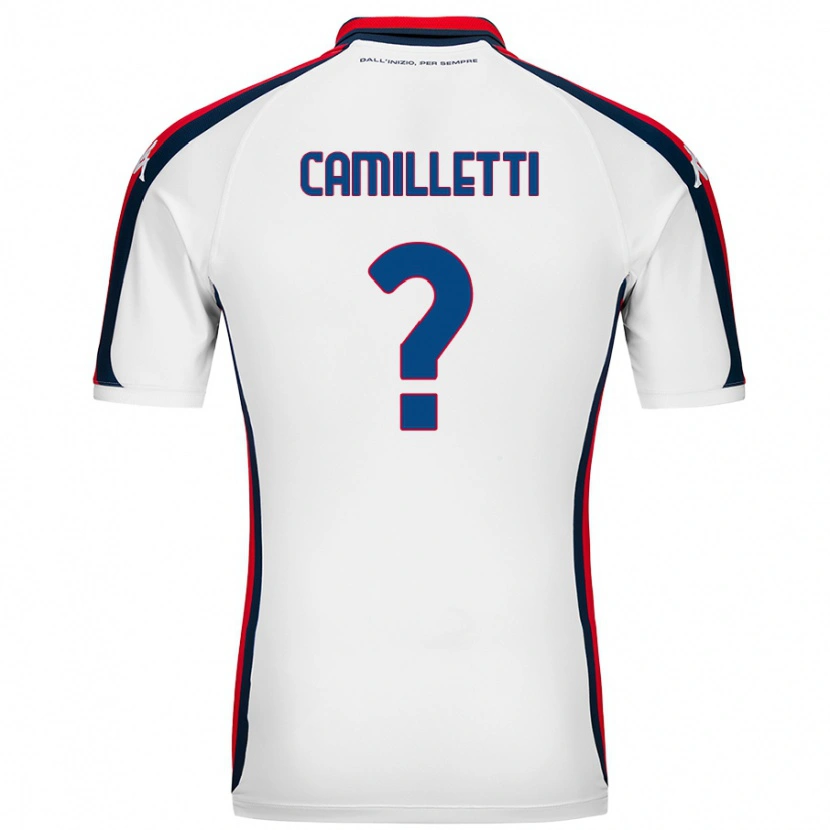 Danxen Kvinnor Giovanni Camilletti #0 Vit Bortatröja Matchtröjor 2024/25 Tröjor T-Tröja