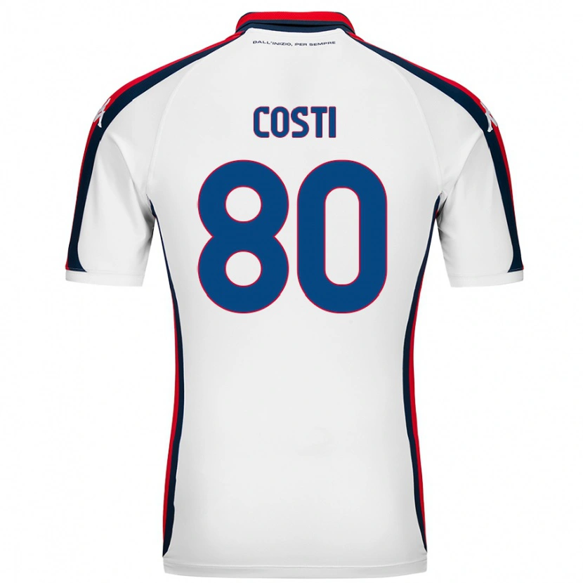 Danxen Kvinnor Fabiana Costi #80 Vit Bortatröja Matchtröjor 2024/25 Tröjor T-Tröja