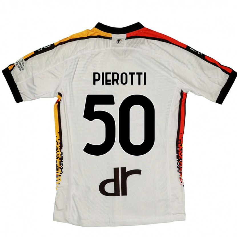 Danxen Kvinnor Santiago Pierotti #50 Vit Svart Bortatröja Matchtröjor 2024/25 Tröjor T-Tröja