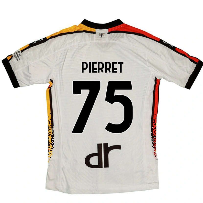 Danxen Kvinnor Balthazar Pierret #75 Vit Svart Bortatröja Matchtröjor 2024/25 Tröjor T-Tröja