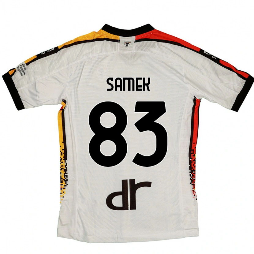 Danxen Kvinnor Daniel Samek #83 Vit Svart Bortatröja Matchtröjor 2024/25 Tröjor T-Tröja