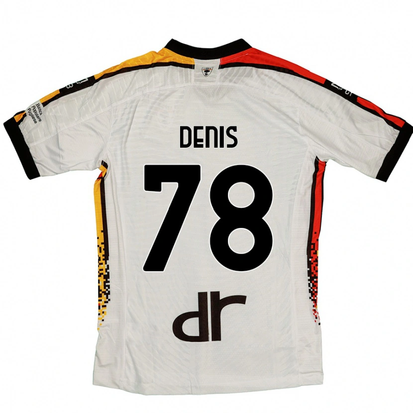 Danxen Kvinnor Max Denis #78 Vit Svart Bortatröja Matchtröjor 2024/25 Tröjor T-Tröja