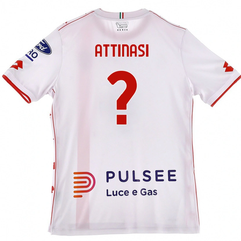 Danxen Kvinnor Mattia Attinasi #0 Vit Röd Bortatröja Matchtröjor 2024/25 Tröjor T-Tröja
