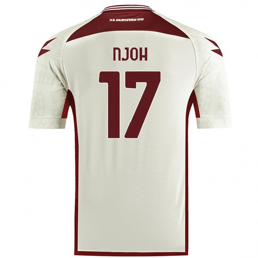 Danxen Kvinnor Lilian Njoh #17 Krämfärg Bortatröja Matchtröjor 2024/25 Tröjor T-Tröja
