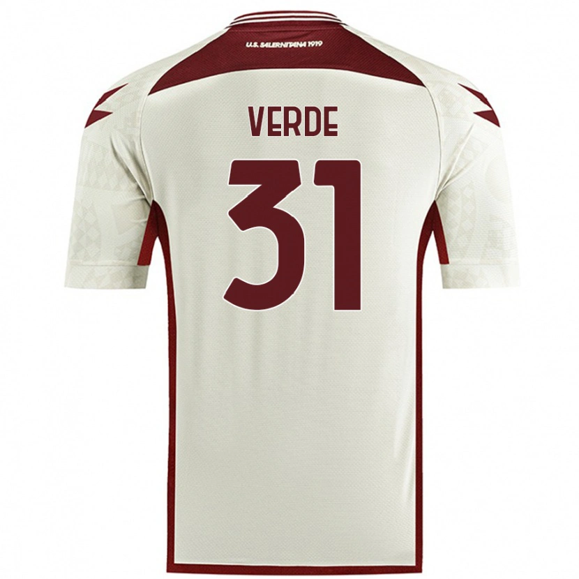 Danxen Kvinnor Daniele Verde #31 Krämfärg Bortatröja Matchtröjor 2024/25 Tröjor T-Tröja