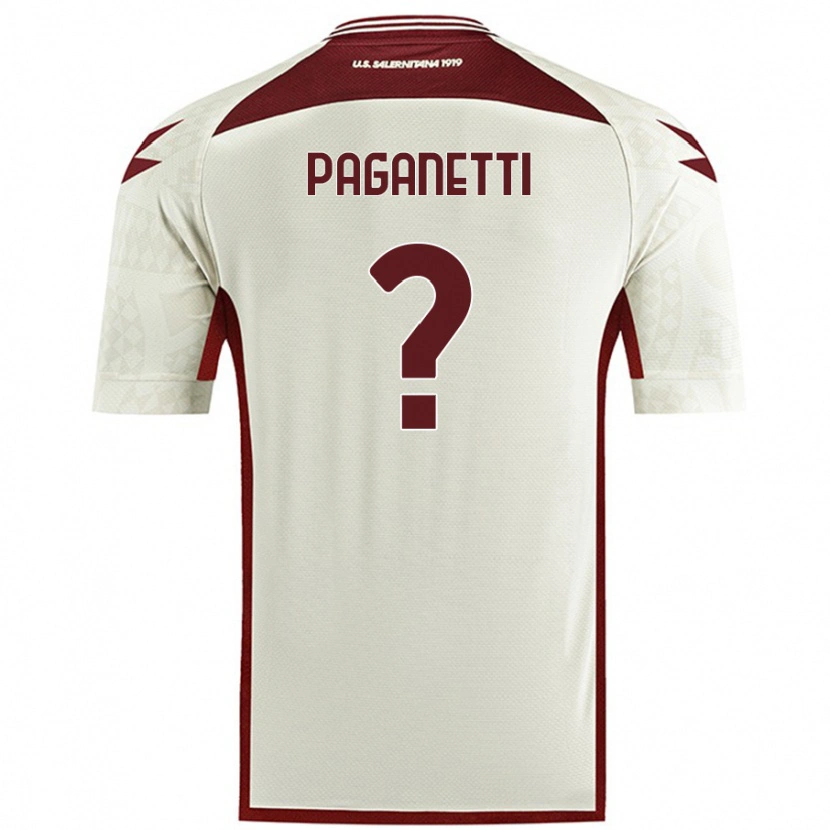 Danxen Kvinnor Giacomo Paganetti #0 Krämfärg Bortatröja Matchtröjor 2024/25 Tröjor T-Tröja