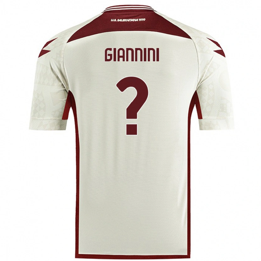 Danxen Kvinnor Emanuele Giannini #0 Krämfärg Bortatröja Matchtröjor 2024/25 Tröjor T-Tröja